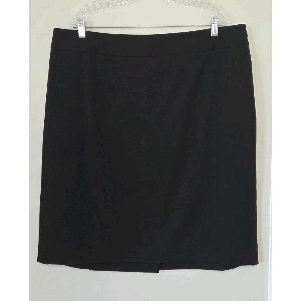 Rafaella Women's 18 Black Skirt Pencil Professional Classy Midi Below Knee